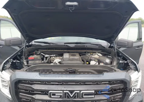2021 GMC Sierra 1500 4Wd Short Box Elevation from USA, damaged, VIN 1GTU9CET3MZ334150